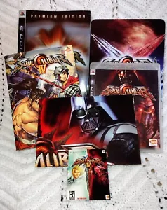Soul Calibur IV Premium Edition Playstation 3 Game PS3 (Bandai, 2008) Extras - Picture 1 of 14