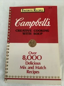 Campbell’s Creative Cooking With Soup - 1985 Spiralbound - Over 8,000 Recipes - Imagen 1 de 8