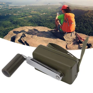 30W Hand Crank Generator Portable Manual Hand Crank Generator Waterproof☜ - Zdjęcie 1 z 12