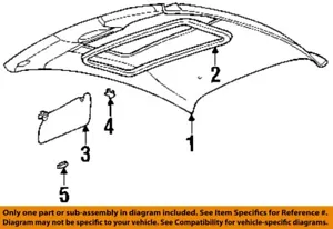 FORD OEM 99-02 Cougar Roof Interior Trim-Sunvisor Clip F8RZ6304132AAB - Picture 1 of 1