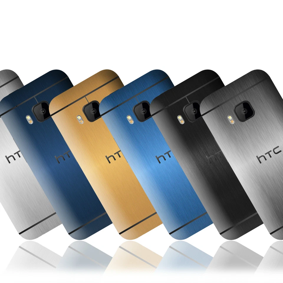 Brushed Metal Skin Sticker For HTC One (M9) Decal Wrap Cover Case Protector - Image 1 of 1
