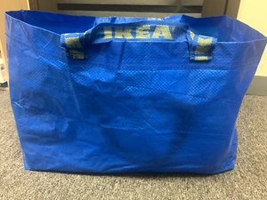 NEW “IKEA” (3 Pack) Large Tote Blue "FRAKTA" Reusable Shopping Bag FREE SHIPPING - Picture 1 of 2