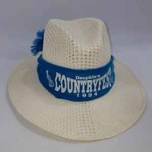 Sombrero Dauphin Countryfest 1994 Vintage Manitoba Canadá Country Music Festival - Imagen 1 de 2