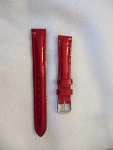 ECHT LEDER Uhrenarmband Uhrenarmband Strap 14mm Hadley Roma Candy Apple Rot - Bild 1 von 3