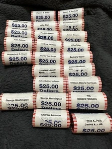 Präsidentendollar Münzrollen - Bild 1 von 1