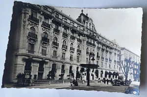 1940 WERBUNG RPPC HOTEL ATLANTIC NICE FRANCE VINTAGE AUTOS - Bild 1 von 2