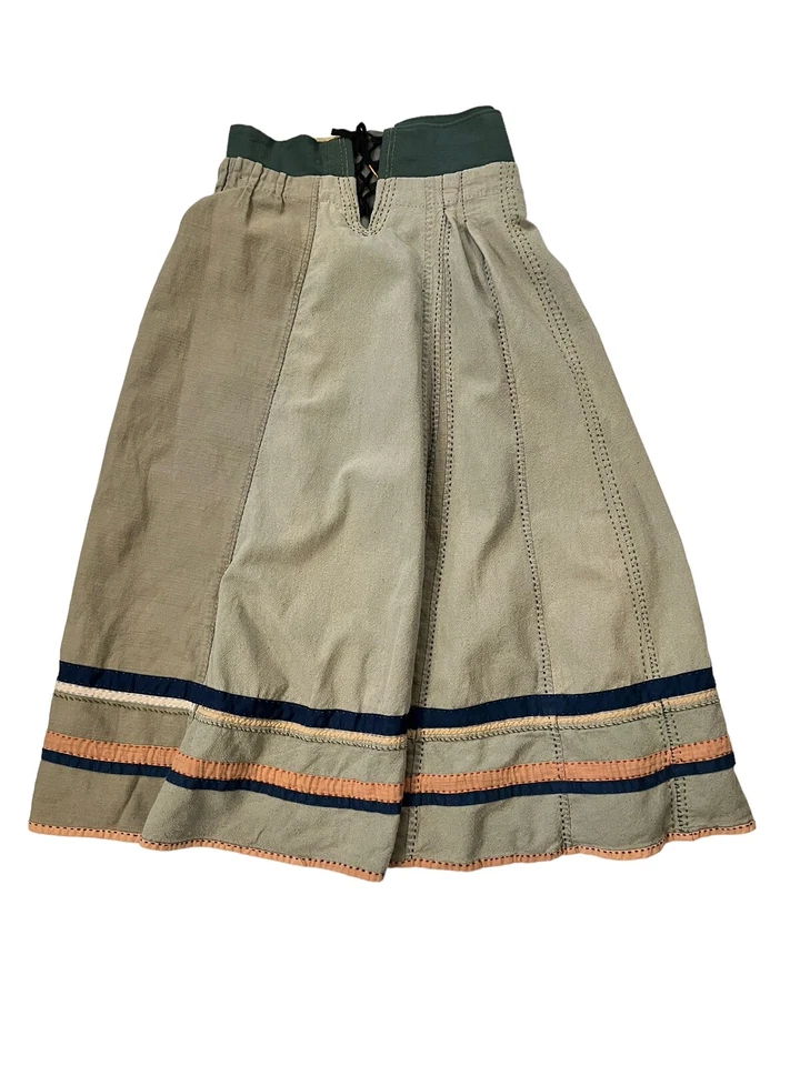 Hecho a mano RENACENTISTA/Medieval Mujer Falda Verde Campesino Disfraz Juegos con disfraces Talla M Foto 1 de 4