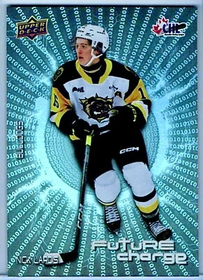 Nick Lardis Rookie - 2023-24 Upper Deck CHL Future Charge #FC-15 (RC) Blackhawks Foto 1 de 2