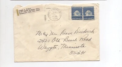 United States cover 1510 x2 Menomonee Falls Wisconsin to Wayzota MN - Image 1 of 2