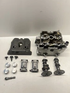 2000 Suzuki DRZ400E Cylinder Head Top End Camshaft Valves Intake Exhaust !LEAKS! - Picture 1 of 21
