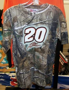 VINTAGE CHASE #20 REALTREE CAMOUFLAGE SPRAYED TEE SHIRT TONY STEWART LARGE NWT - Picture 1 of 4