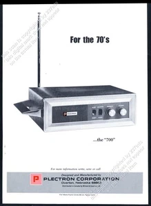 Plectron 700 1970 alarma de incendio alerta radio monitor foto anuncio impreso vintage - Imagen 1 de 7