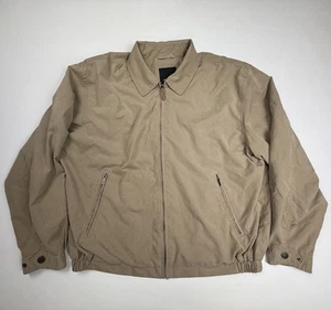 London Fog Khaki/Tan Harrington Blouson Bomber Jacket Men's Size L - Picture 1 of 21