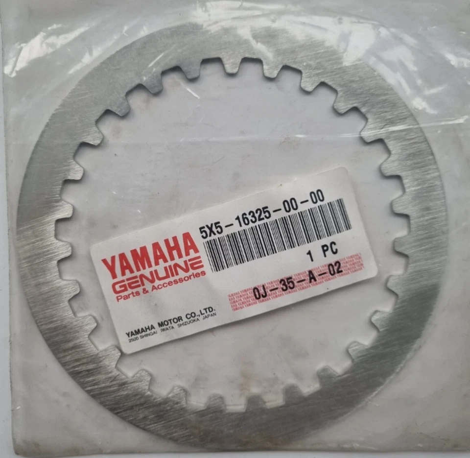 Placa de embrague de metal Yamaha YZ250 YZ490 IT250 IT490 1982-1984 5X5-16325-00 Foto 1 de 1