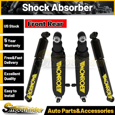 Fits Chevrolet K2500 1988-1998 1999 2000 Monroe 4pcs Front Rear Shock Absorber - Image 1 of 4