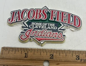 Vintage Jacob’s Field Home of the Indians Cleveland Baseball Fridge Magnet 3.25” - Picture 1 of 3
