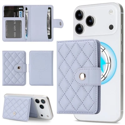 Cartera Magnética Soporte para Tarjetas Cuero Bolsillo Teléfonos Estuche para iPhone 17 16 15 Foto 1 de 4