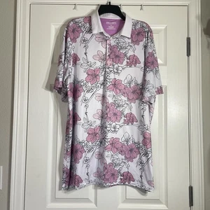 Pins & Aces Golf Polo XXXL Floral Pink - Bild 1 von 6