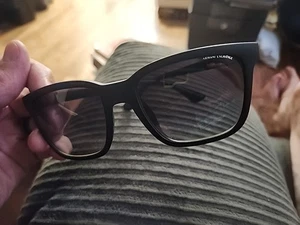 Armani Exchange AX4104S 80788G Sunglasses Men's Matte Black/Gradient Grey 61mm - Picture 1 of 6