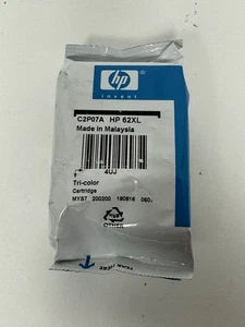Authentic HP 62 XL Tri-Color Ink Cartridge C2P07AN Brand New - Picture 1 of 4