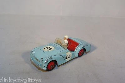 DINKY TOYS 111 TRIUMPH TR2 TR 2 AZUL CLARO EXCELENTE ESTADO. ¡¡RARO RARO!!! - Imagen 1 de 4