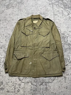 VTG Original WWII Army Combat Field Jacket M43 M-1943 Jacket Size 34R Small - Image 1 of 4
