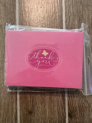 Hallmark Thank You Cards - 20 Ct - Pink-Red W Butterfly  - Blank Inside - Image 1 of 2
