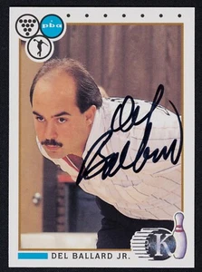 Del Ballard Jr Signed 1990 Kingpins Bowling Card #56 - PBA Bowler Auto - Picture 1 of 2