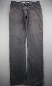 Men's 2015 Freeworld Jeans Messenger Skinny Black Distressed Size 32 (Msr 32x32) - Picture 1 of 12
