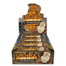 Grenade Killa High Protein Low Carb Bar Caramel Chaos, 12 x 60g