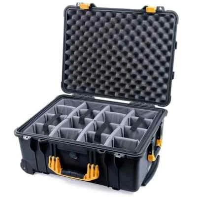 New Black & Yellow Pelican 1560 case with grey dividers. - Image 1 of 3