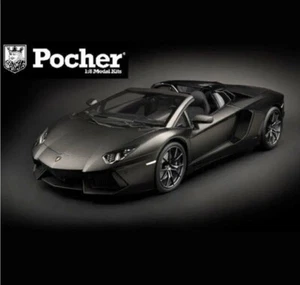 Kit 1:8 POCHER Lamborghini Aventador LP700-4 Roadster Nero Nemesis HK121F -NUOVO - Imagen 1 de 9