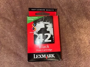 Lexmark 42 Black Ink Print Cartridge New Sealed - Picture 1 of 3