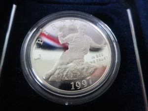 1997 JACKIE ROBINSON 50TH ANNIVERSARY COOEMORATIVE PROOF COIN - Picture 1 of 5