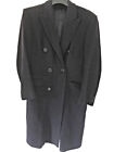 Savoy Taylors' Men's Wool Cashemire Double Breasted Navy Coat