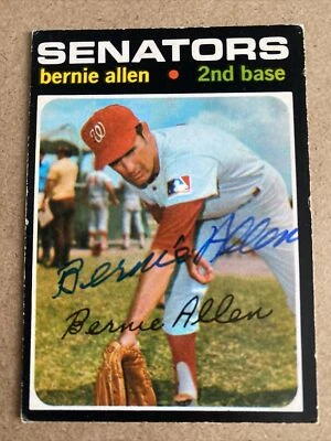 1971 O-Pee-Chee #427 Bernie Allen AUTOGRAPHED Signed Card - Washington Senators - Image 1 of 2