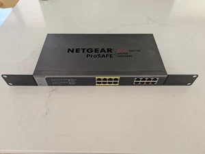 NETGEAR JGS516PE100AJS 16 Ports Rack Mountable Ethernet Switch - Picture 1 of 4