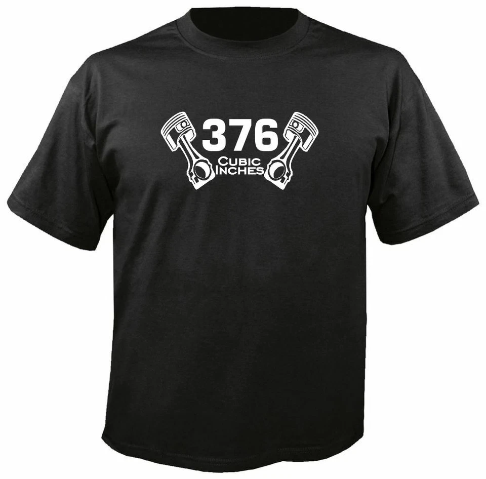 376 CUBIC INCHES T-SHIRT w/ PISTONS, S-3X V8 Engine Motor Chevy LS3 6.2 crate - Imagem 1 de 1