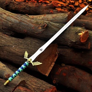 Custom HandMade Viking Zelda Sword Stainless Steel J2 Blade Metal Handle W/Case - Picture 1 of 7