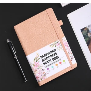 Password Book Hardcover Journal Notebook Internet Address & Password Organizer - Picture 1 of 18