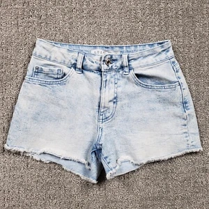 Denim Co Cut Off Jeans shorts size 4 Light Blue 26x3 Boyfriend Grunge Summer - Picture 1 of 8