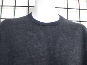 "NEW" MICHAEL KORS / ORG $175 🔥 LARGE==BLACK & GRAY / WOOL BLEND SWEATER - Picture 1 of 8