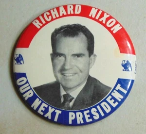 Richard Nixon 1960 Kampagne Pin Button Politisch - Bild 1 von 2