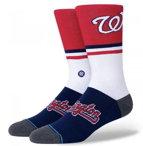Stance MLB Washington Nationals NAT Color Crew Height Socks Unisex Medium NWT Cover