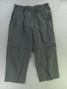 Columbia PFG Pants Mens 34x24 Gray Convertible Hiking Zip Off Legs Nylon - Picture 1 of 9
