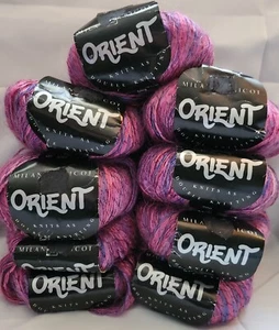 Milan Tricot Orient Yarn 9 Donut Balls Mohair Nylon Rayon Fine, color 3 lot 431 - Picture 1 of 7