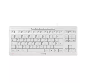 Cherry Stream TKL Wired Keyboard Qwerty UK LayoutLight Grey JK-8600GB-0 - Picture 1 of 6