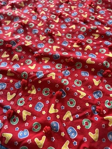 Vintage Handmade Baby Kids ABC Quilt 48X39 - Picture 1 of 7