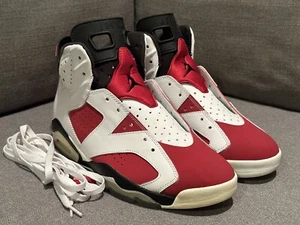 Nike Air Jordan VI 6 2014 Retro Carmine Uomo Taglia 12 - Foto 1 di 20