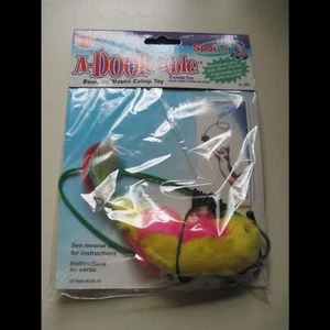 Rosa & gelbe Fisch Spotnips A-Tür-fähig hüpfende Katzenminze Spaß Spielzeug - Bild 1 von 13